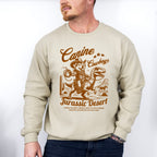 Canine Cowboys Jurassic Desert Design - Rodeo Unisex Crewneck T-Shirt Sweatshirt Hoodie