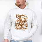 Canine Cowboys Jurassic Desert Design - Rodeo Unisex Crewneck T-Shirt Sweatshirt Hoodie