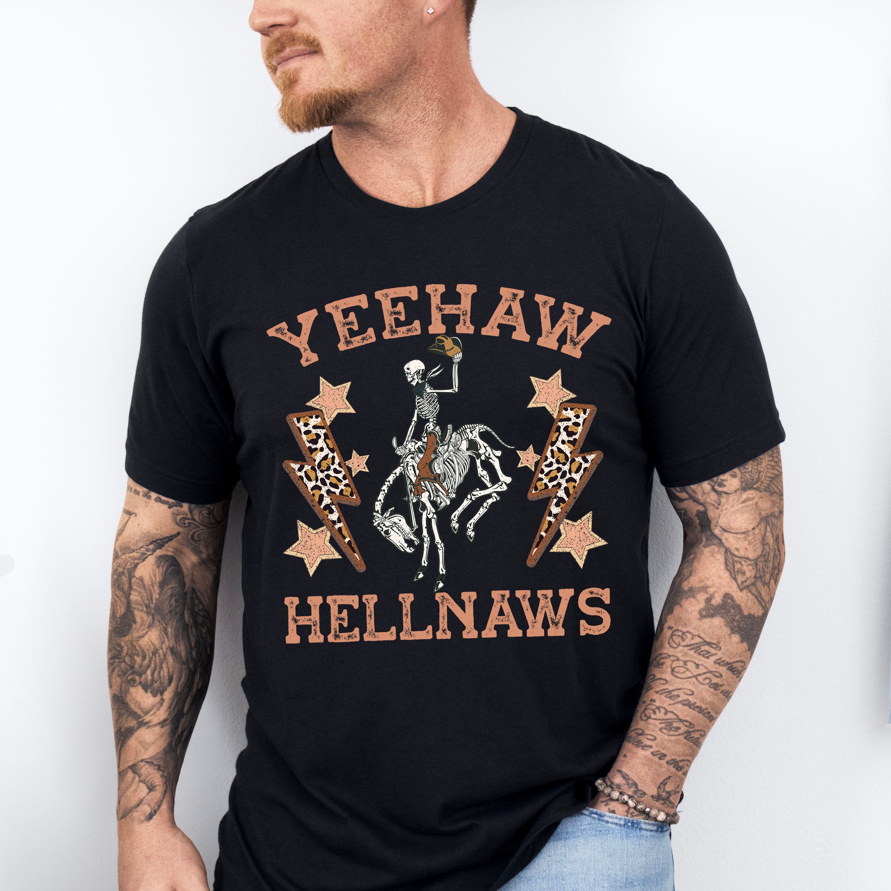 Yeehaw Hellnaws Design - Western Unisex Crewneck T-Shirt Sweatshirt Hoodie
