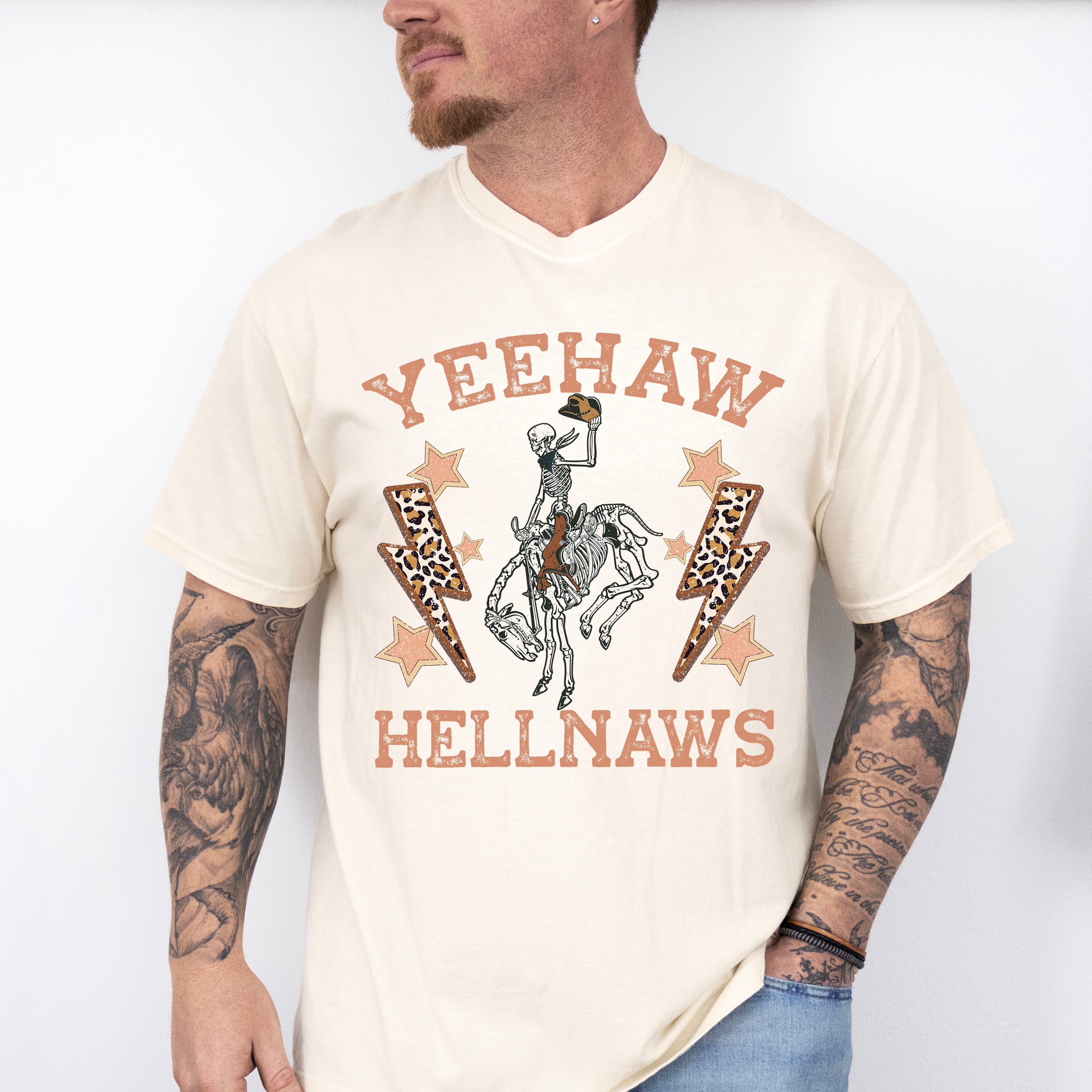Yeehaw Hellnaws Design - Western Unisex Crewneck T-Shirt Sweatshirt Hoodie