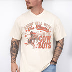 The Hippies And The Cowboys Design - Western Unisex Crewneck T-Shirt Sweatshirt Hoodie