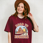 Road To Nowhere Design - Western Unisex Crewneck T-Shirt Sweatshirt Hoodie