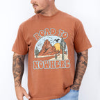 Road To Nowhere Design - Western Unisex Crewneck T-Shirt Sweatshirt Hoodie