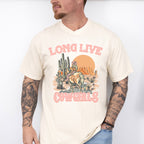 Long Live Cowgirls Design - Western Unisex Crewneck T-Shirt Sweatshirt Hoodie