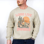 Long Live Cowgirls Design - Western Unisex Crewneck T-Shirt Sweatshirt Hoodie