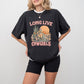 Long Live Cowgirls Design - Western Unisex Crewneck T-Shirt Sweatshirt Hoodie