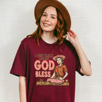 I Just Smile God Bless Design - Western Unisex Crewneck T-Shirt Sweatshirt Hoodie