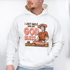 I Just Smile God Bless Design - Western Unisex Crewneck T-Shirt Sweatshirt Hoodie