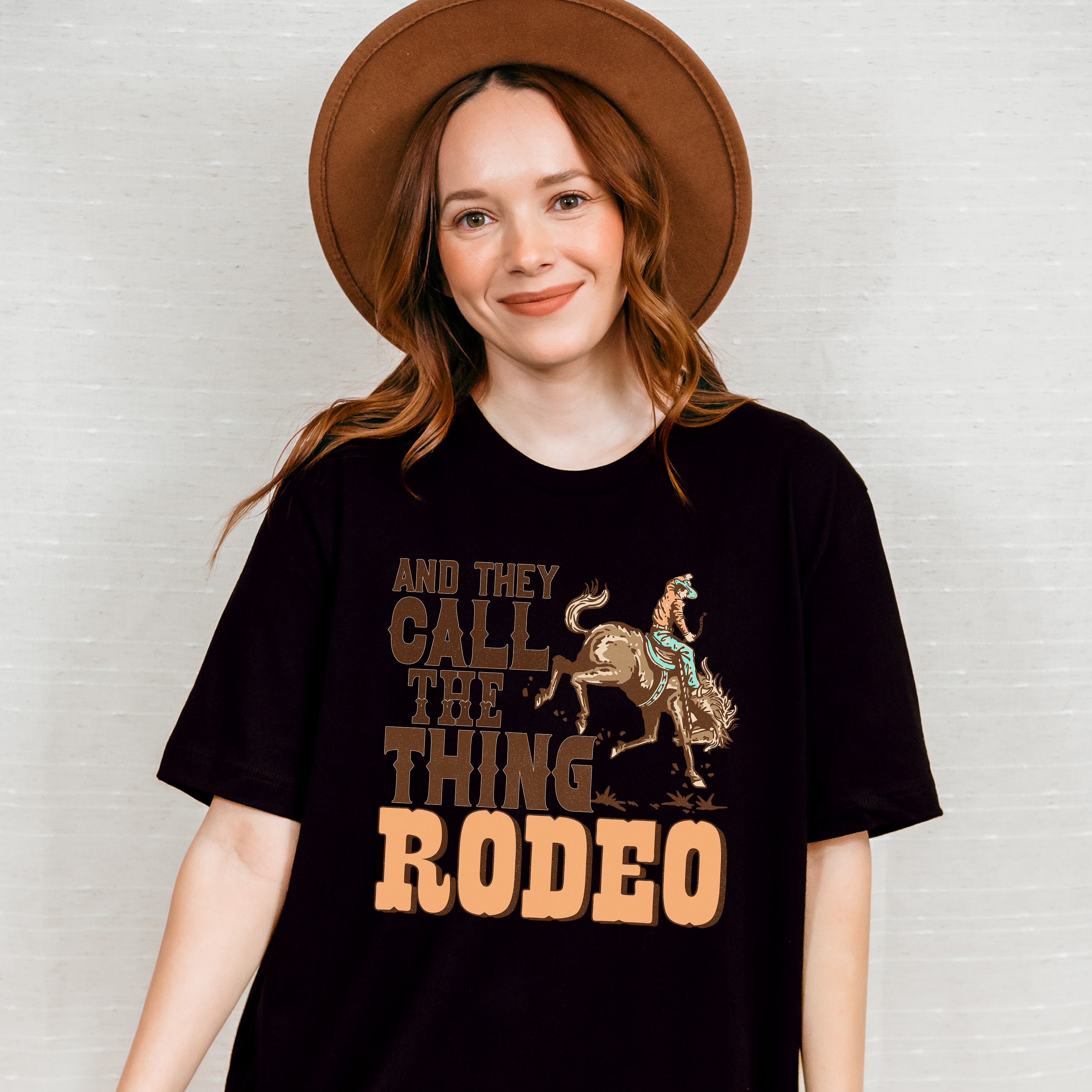 And They Call The Thing Rodeo Design - Western Unisex Crewneck T-Shirt Sweatshirt Hoodie