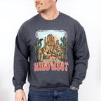 Welcome Wild West Design - Western Unisex Crewneck T-Shirt Sweatshirt Hoodie