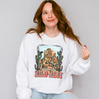 Welcome Wild West Design - Western Unisex Crewneck T-Shirt Sweatshirt Hoodie