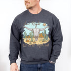 Last Might We Let The Liquor Talk Design - Western Unisex Crewneck T-Shirt Sweatshirt Hoodie