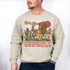 Long Live Cowgirls Cactus Design - Western Unisex Crewneck T-Shirt Sweatshirt Hoodie