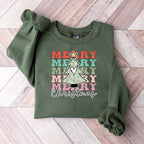 Merry Christmas Tree Heart - Christmas Unisex Crewneck T-Shirt Sweatshirt Hoodie