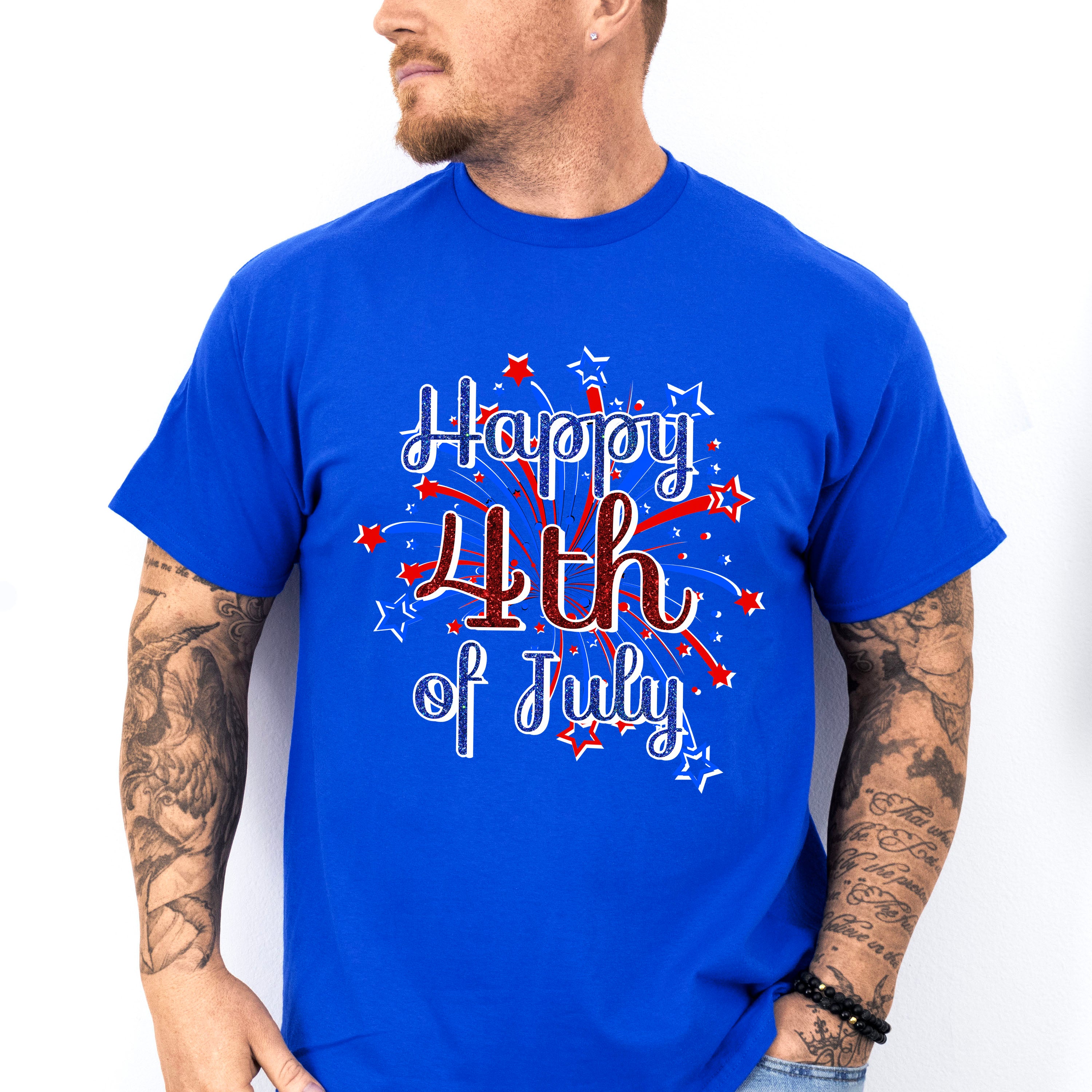 Happy 4Th Of July Firework 4Th Of July Unisex Crewneck T-Shirt Sweatshirt Hoodie