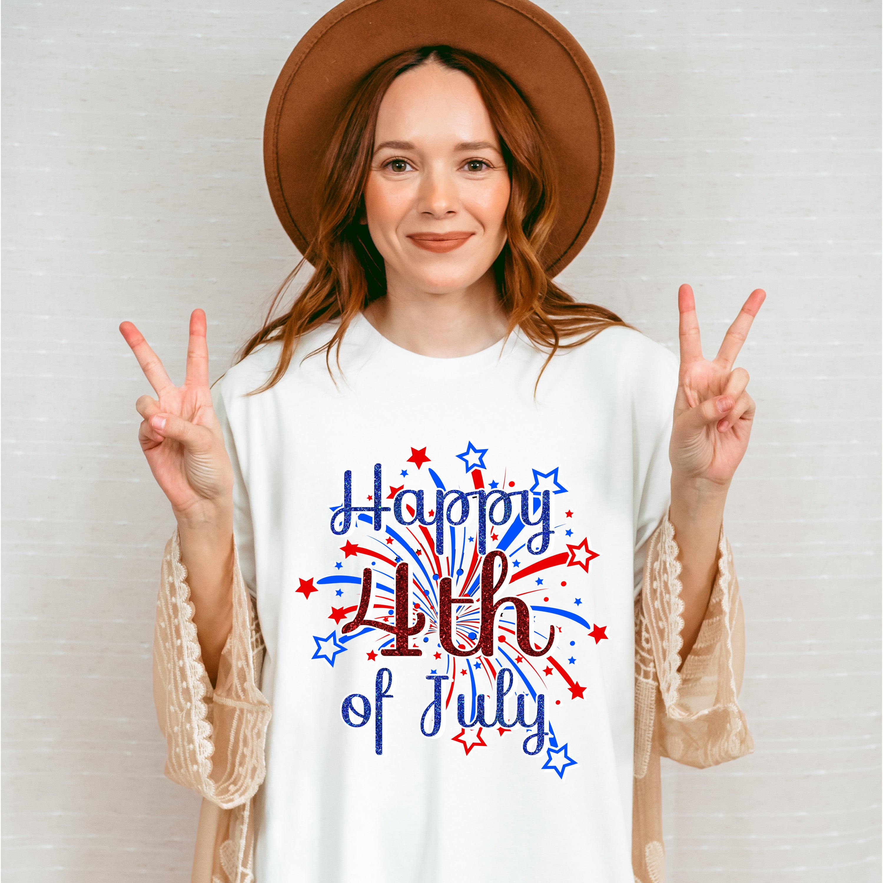 Happy 4Th Of July Firework 4Th Of July Unisex Crewneck T-Shirt Sweatshirt Hoodie