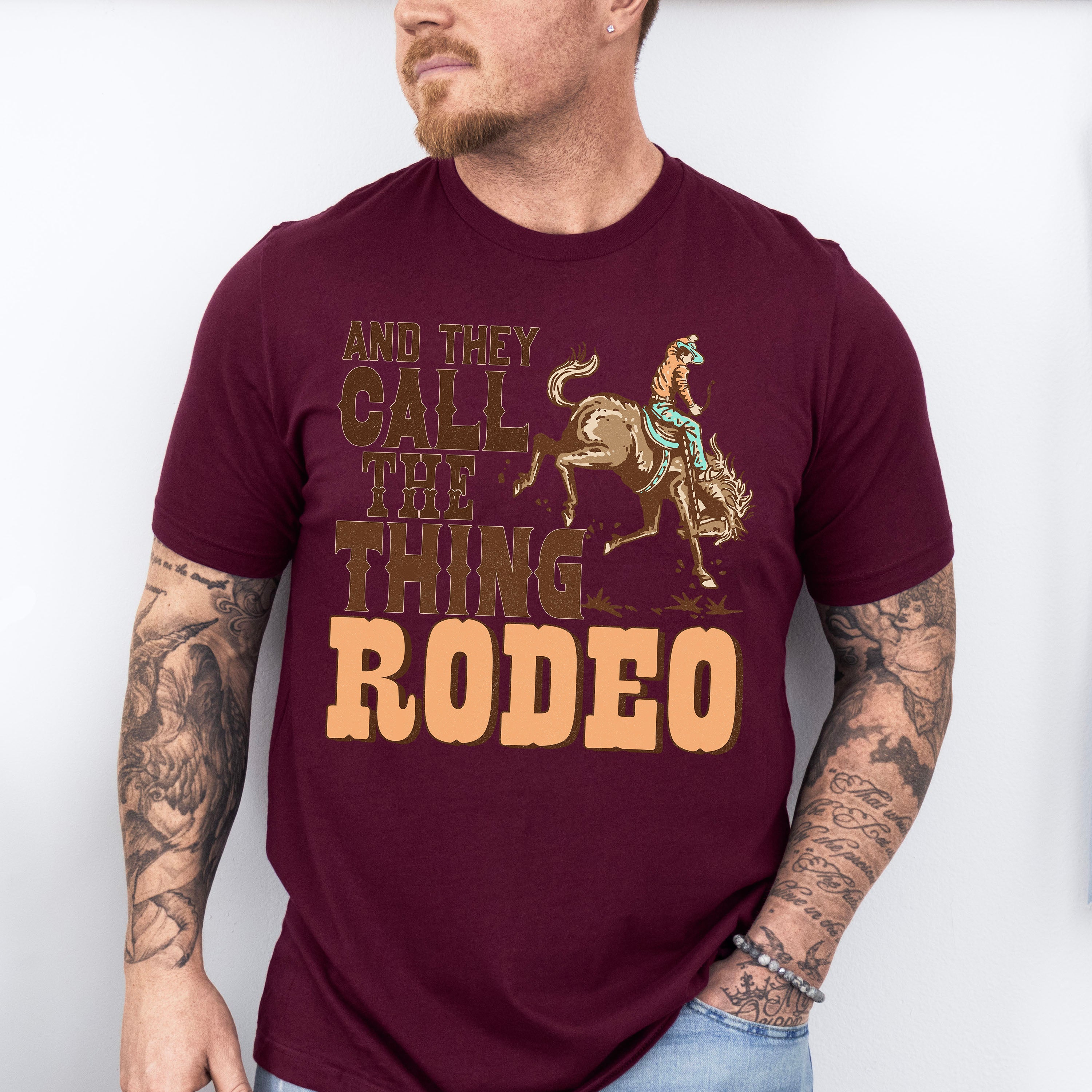 They Call The Thing Rodeo Design - Western Unisex Crewneck T-Shirt Sweatshirt Hoodie