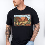 Suns Cactus Design - Western Unisex Crewneck T-Shirt Sweatshirt Hoodie