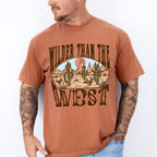 Wilder Than The West Design - Western Unisex Crewneck T-Shirt Sweatshirt Hoodie
