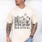 The Devil Can Scrap But The Lord Has Won Design - Western Unisex Crewneck T-Shirt Sweatshirt Hoodie