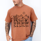 The Devil Can Scrap But The Lord Has Won Design - Western Unisex Crewneck T-Shirt Sweatshirt Hoodie