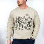 The Devil Can Scrap But The Lord Has Won Design - Western Unisex Crewneck T-Shirt Sweatshirt Hoodie