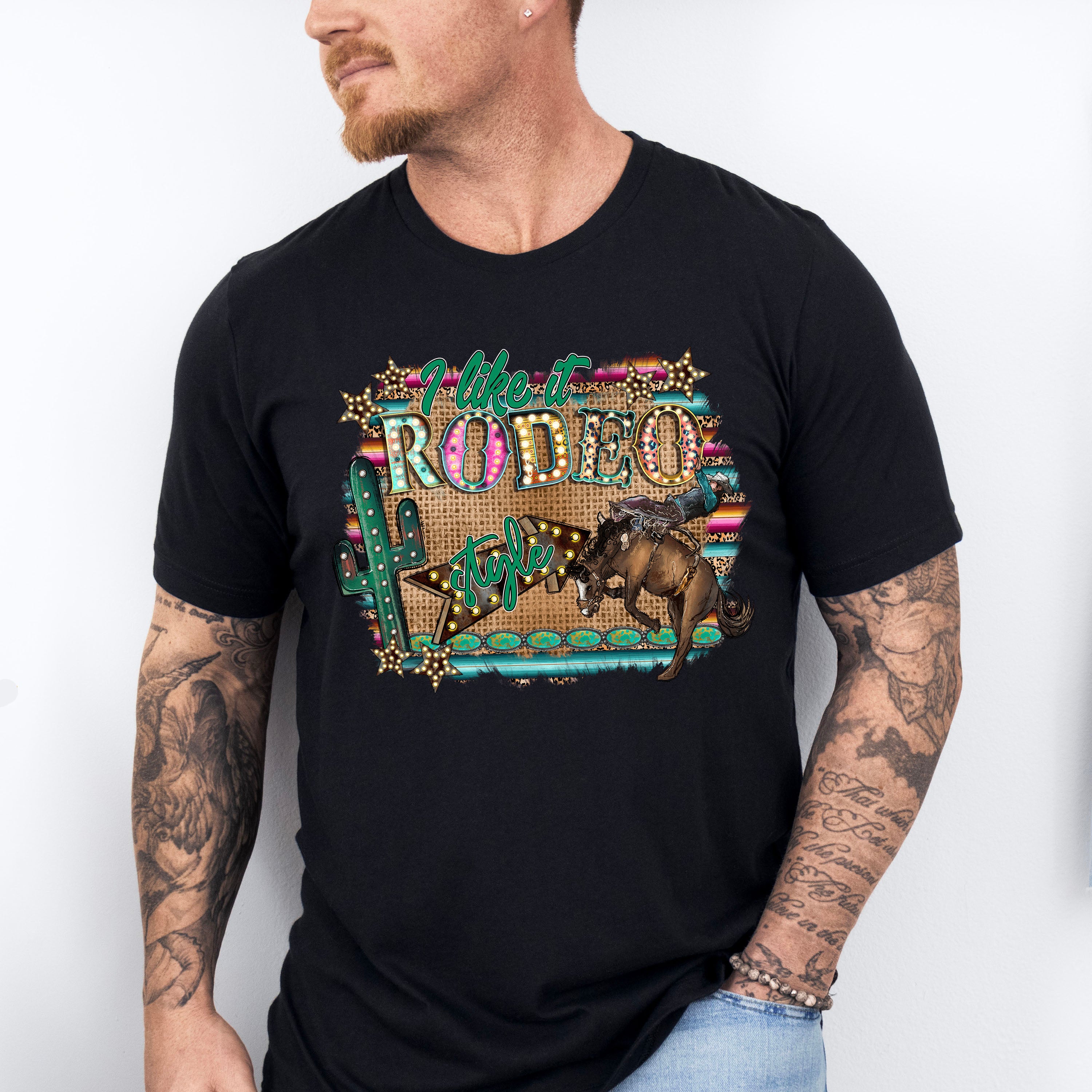 I Like It Rodeo Style Design - Western Unisex Crewneck T-Shirt Sweatshirt Hoodie