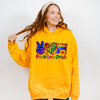 Peace Love Pride - LGBTQ Theme Unisex Crewneck T-Shirt Sweatshirt Hoodie