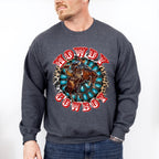 Howdy Cowboy Design - Western Unisex Crewneck T-Shirt Sweatshirt Hoodie