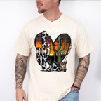 Heart Cactus Design - Western Unisex Crewneck T-Shirt Sweatshirt Hoodie