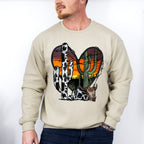 Heart Cactus Design - Western Unisex Crewneck T-Shirt Sweatshirt Hoodie
