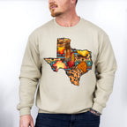 Texas Western Design - Western Unisex Crewneck T-Shirt Sweatshirt Hoodie