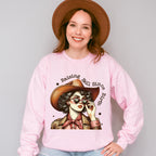 Raising Hell Since Birth Design - Cowgirl Unisex Crewneck T-Shirt Sweatshirt Hoodie