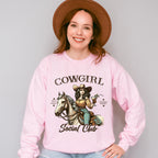 Cowgirl Social Club Design - Cowgirl Unisex Crewneck T-Shirt Sweatshirt Hoodie