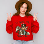 Cowgirl Social Club Design - Cowgirl Unisex Crewneck T-Shirt Sweatshirt Hoodie