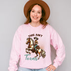 This Aint Texas Design - Cowgirl Unisex Crewneck T-Shirt Sweatshirt Hoodie