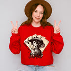 Baby I'm Wild Card Design - Cowgirl Unisex Crewneck T-Shirt Sweatshirt Hoodie