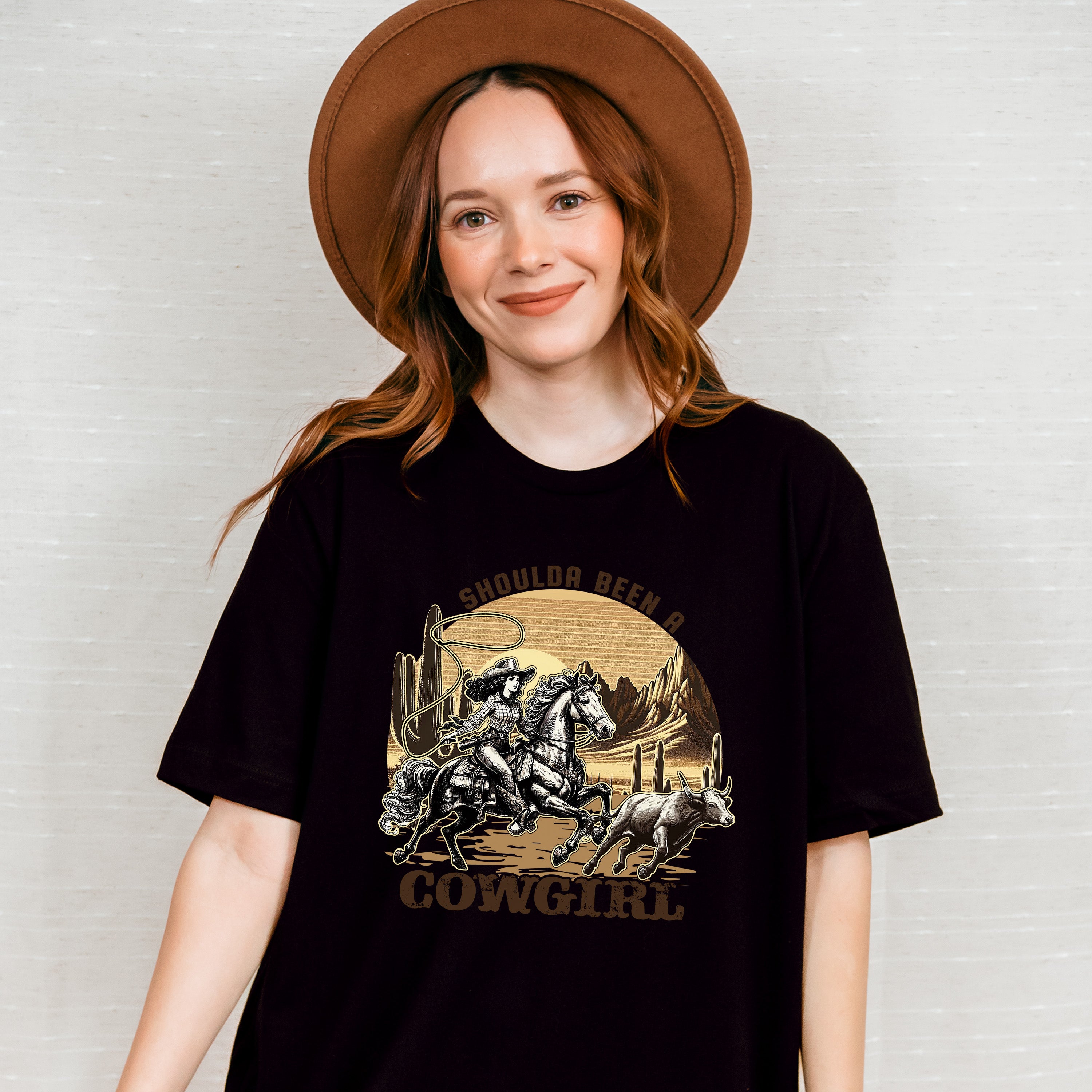 Should Been a Cowgirl Design - Cowgirl Unisex Crewneck T-Shirt Sweatshirt Hoodie