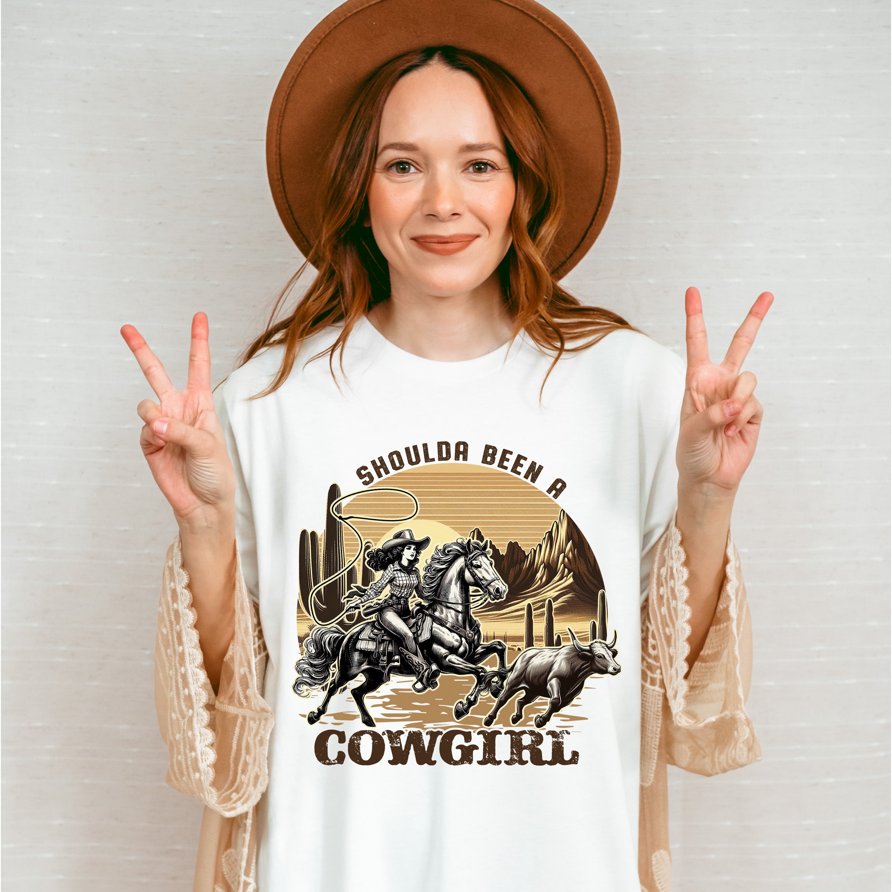 Should Been a Cowgirl Design - Cowgirl Unisex Crewneck T-Shirt Sweatshirt Hoodie