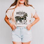 Please Be Patient With Me Design - Cowgirl Unisex Crewneck T-Shirt Sweatshirt Hoodie