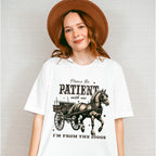 Please Be Patient With Me Design - Cowgirl Unisex Crewneck T-Shirt Sweatshirt Hoodie