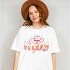 Yeehaw Yeehaw Western Design - Cowgirl Unisex Crewneck T-Shirt Sweatshirt Hoodie