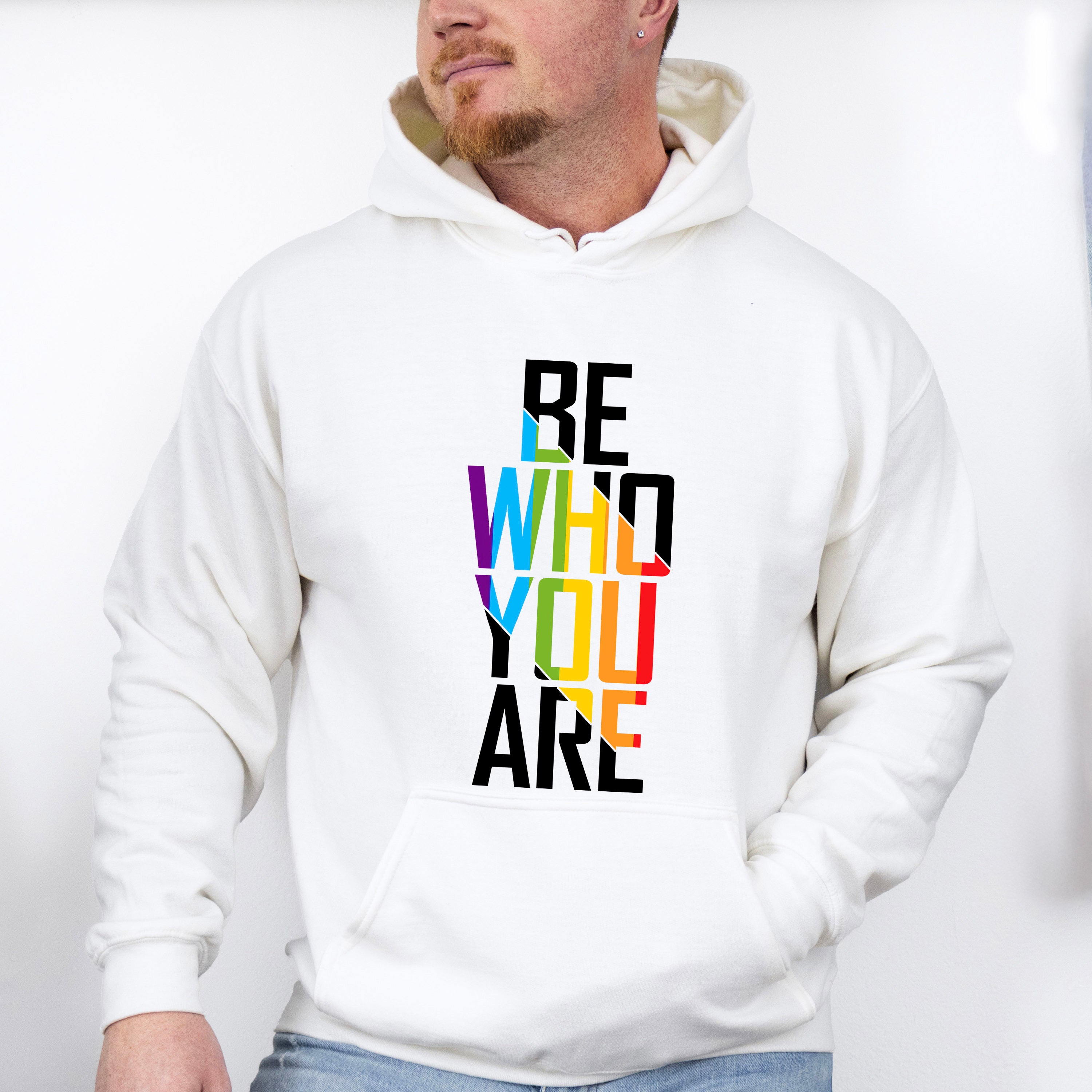 Be Who You Are - LGBTQ Theme Unisex Crewneck T-Shirt Sweatshirt Hoodie