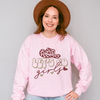 Let's Go Girls Design - Cowgirl Unisex Crewneck T-Shirt Sweatshirt Hoodie