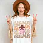 Smile Face Mama Design - Cowgirl Unisex Crewneck T-Shirt Sweatshirt Hoodie