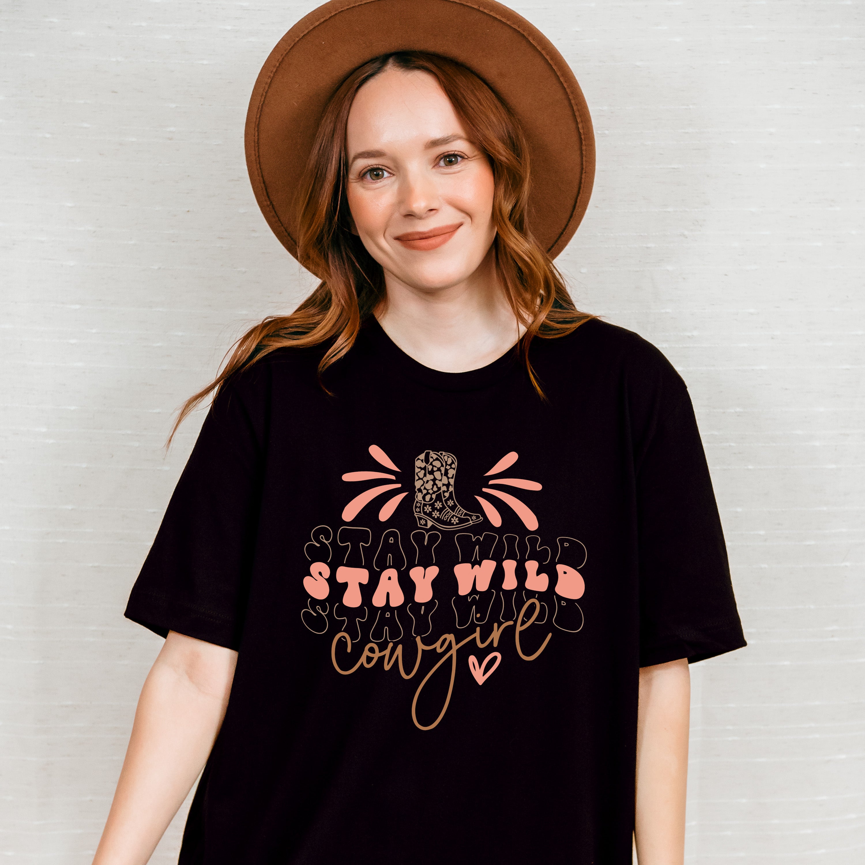 Stay Wild Cowgirl Design - Cowgirl Unisex Crewneck T-Shirt Sweatshirt Hoodie