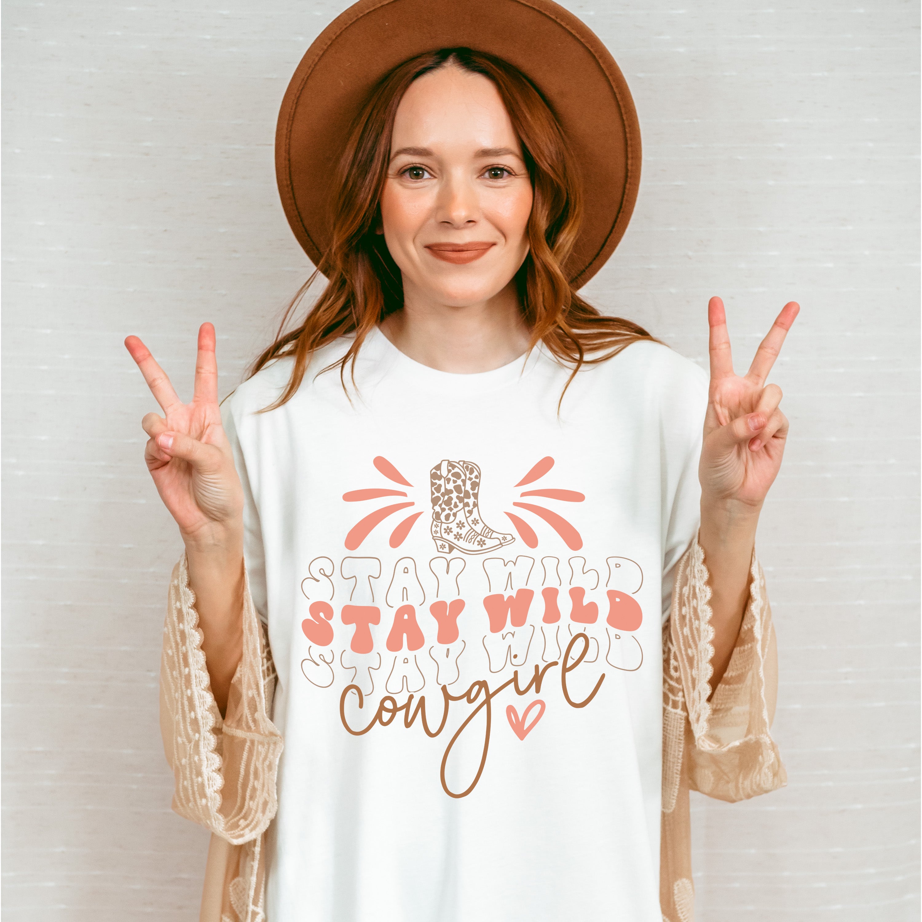 Stay Wild Cowgirl Design - Cowgirl Unisex Crewneck T-Shirt Sweatshirt Hoodie
