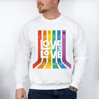 LGTBIQ Love is Love - LGBTQ Theme Unisex Crewneck T-Shirt Sweatshirt Hoodie