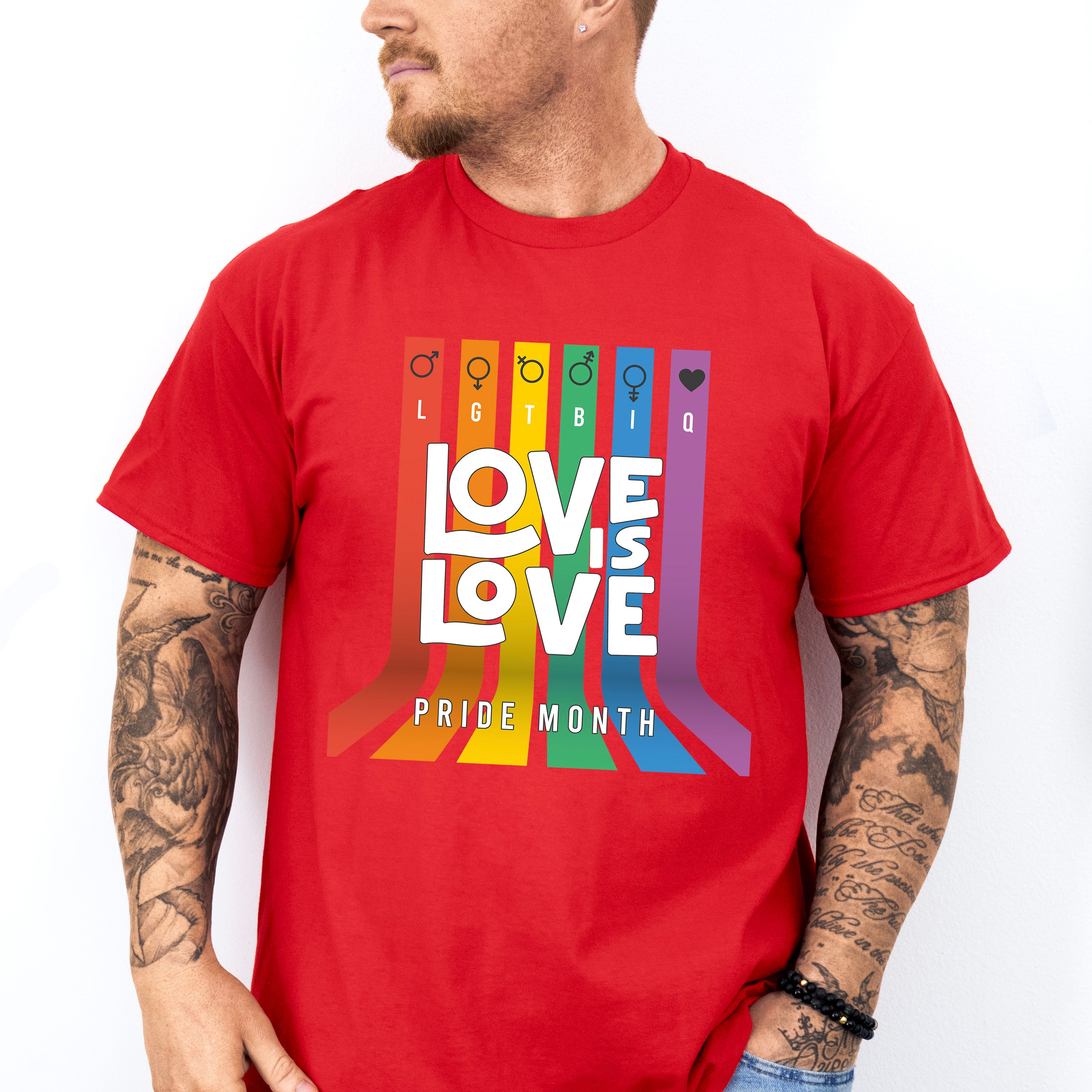 LGTBIQ Love is Love - LGBTQ Theme Unisex Crewneck T-Shirt Sweatshirt Hoodie