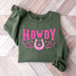 Howdy Horseshoe Design - Cowgirl Unisex Crewneck T-Shirt Sweatshirt Hoodie